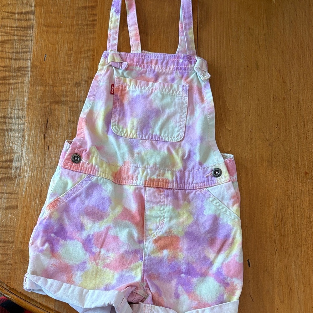 Levi's Pastel Tie-Dye Kids Overalls